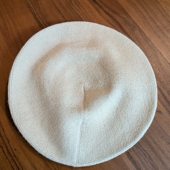 Accessories - Stylish Cream Beret Hat